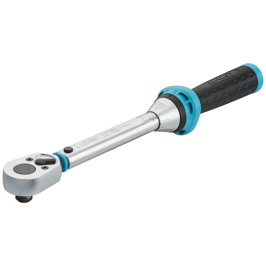 Hazet Drehmomentschlüssel 20 - 120 Nm, Genauigkeit: 3%, 3/8 (10 mm) Vierkant massiv, Länge 375 mm