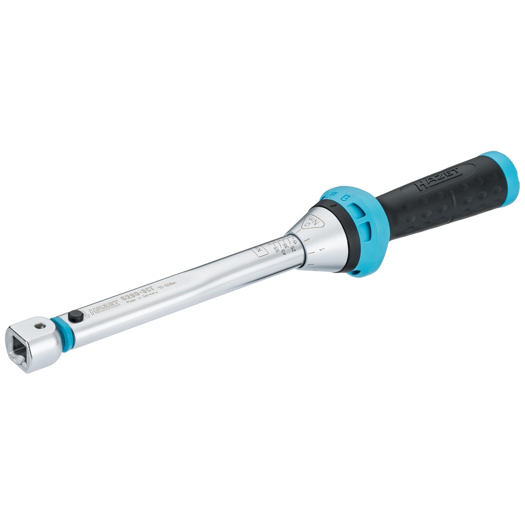 Hazet Drehmomentschlüssel 10 - 60 Nm, Genauigkeit: 3%, 9 x 12 mm Einsteck-Vierkant hohl, Länge 291 mm