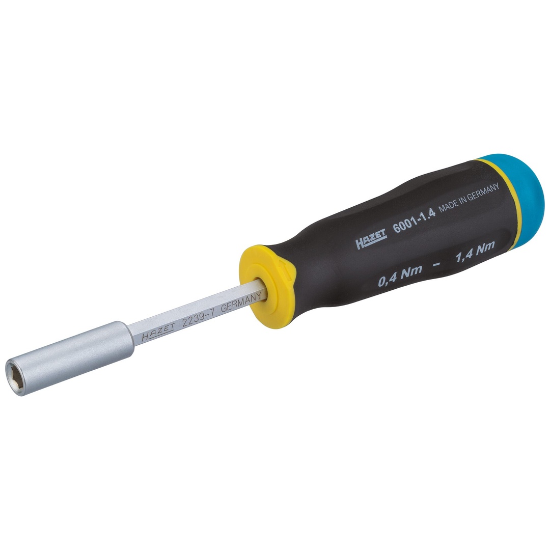 Hazet Drehmomentschraubendreher 0.4 - 1.4 Nm, Genauigkeit: 15%, 1/4 (6,3 mm) Sechskant hohl, 3-tlg.
