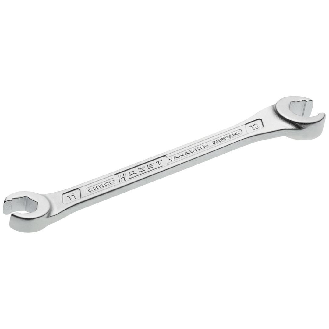 Hazet Doppel-Ringschlüssel, offen Außen Sechskant Profil, SW 11 x 13 mm