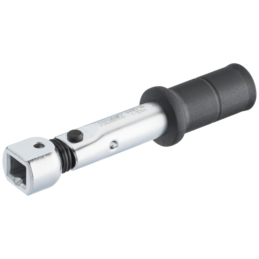 Hazet Drehmomentschlüssel 1 - 10 Nm, Genauigkeit: 6%, 9 x 12 mm Einsteck-Vierkant hohl, Länge 124 mm
