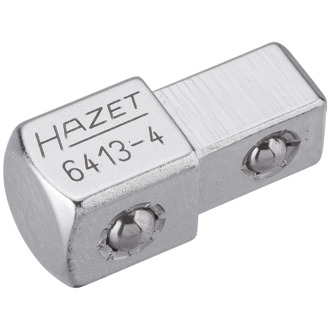 Hazet Durchsteckvierkant 6413-4, 3/8 (10 mm) Vierkant massiv, 1/2 (12,5 mm) Vierkant massiv, Länge 30,2 mm