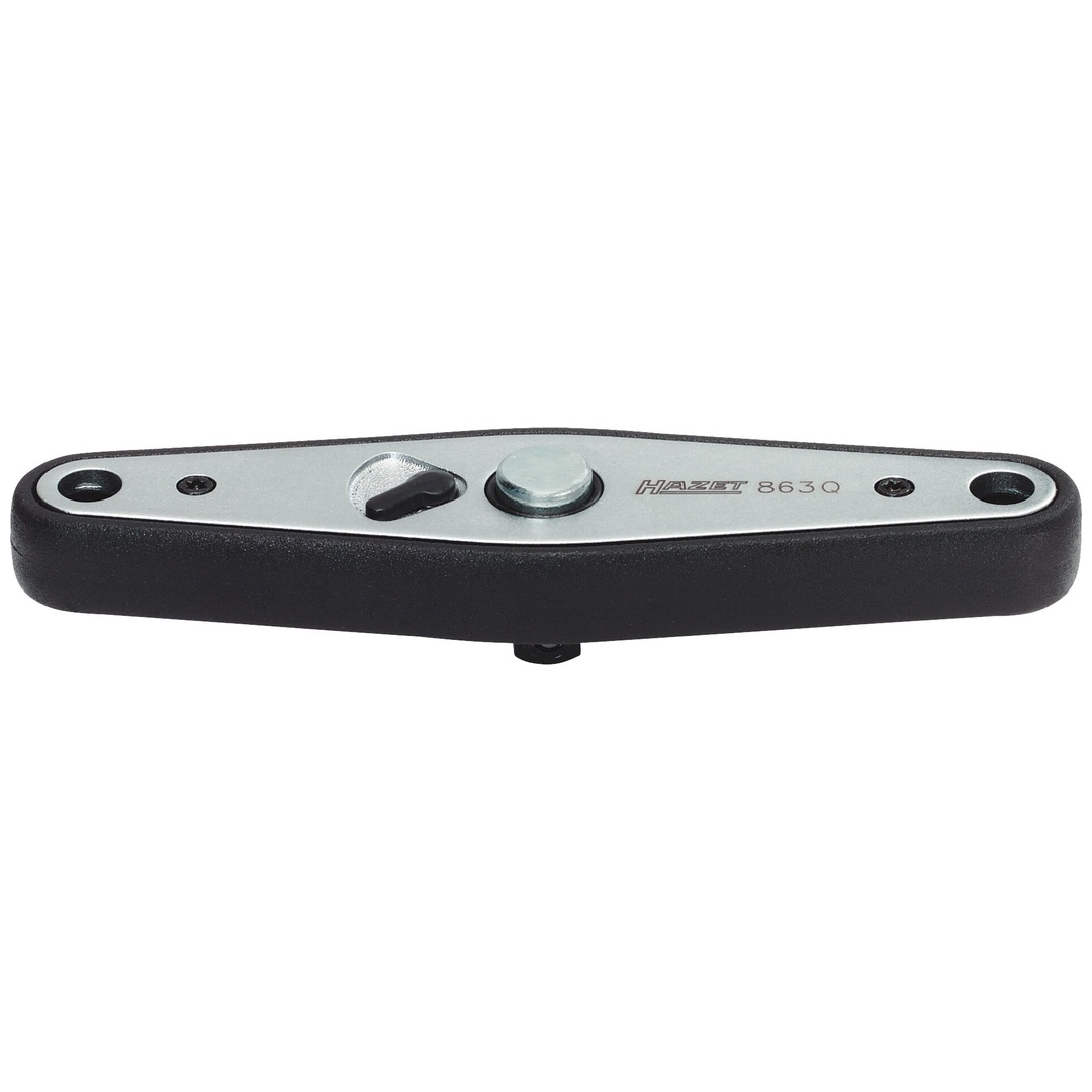 Hazet Knarre, mit Quergriff 863Q, 1/4 (6,3 mm) Vierkant massiv, Länge 100 mm