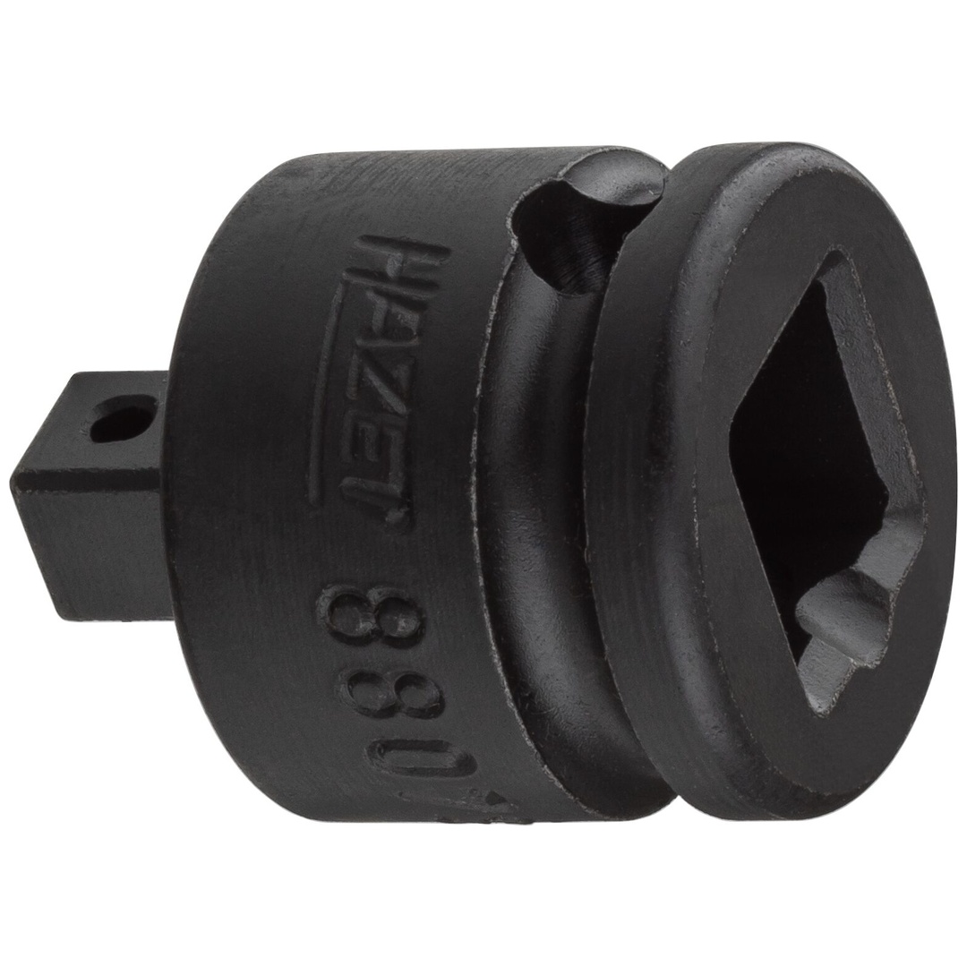 Hazet Reduzierstück 8807S, 3/8 (10 mm) Vierkant hohl, 1/4 (6,3 mm) Vierkant massiv, Länge 28 mm