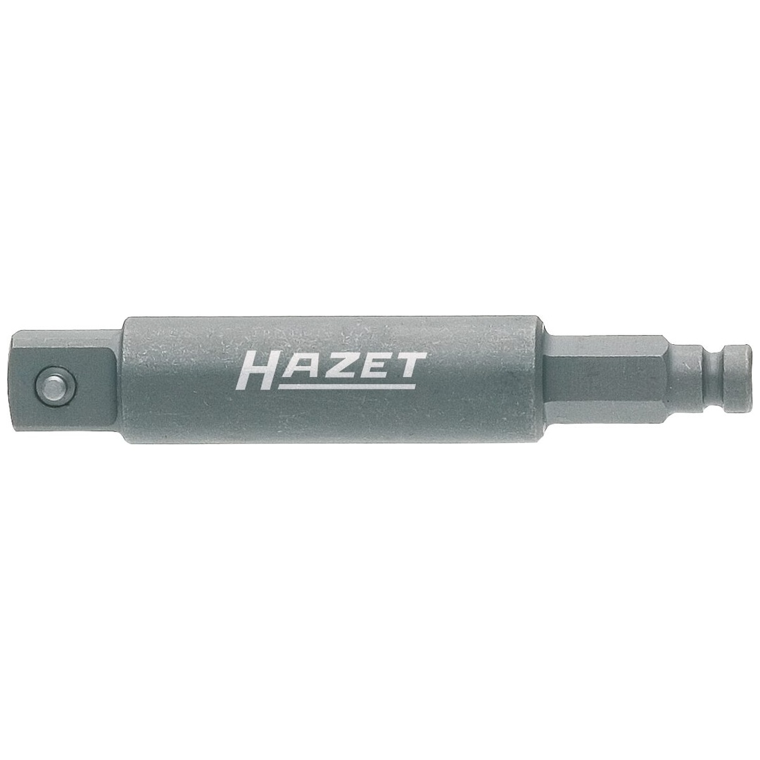 Hazet Schlag-Maschinenschrauber Adapter 5/16 (8 mm) Sechskant massiv, 3/8 (10 mm) Vierkant massiv, Länge 75 mm