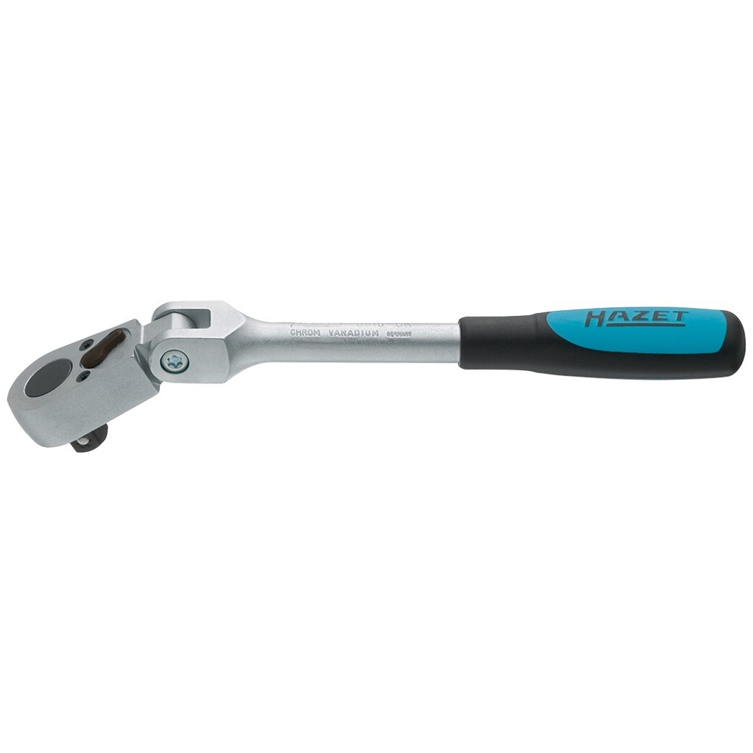 Hazet Umschaltknarre, mit Gelenk 3/8 (10 mm) Vierkant massiv, Länge 218 mm