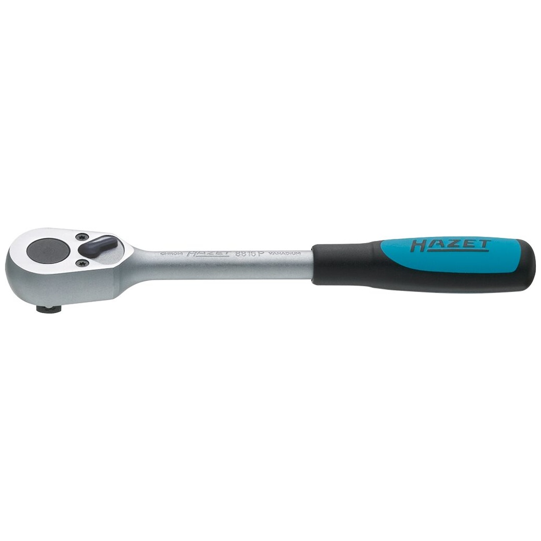 Hazet Umschaltknarre 3/8 (10 mm) Vierkant massiv, Länge 199 mm