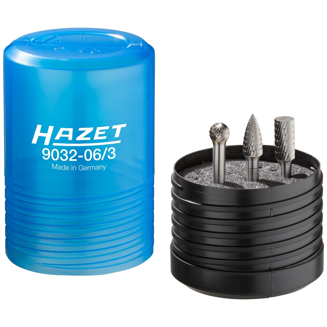 Hazet Hartmetall Frässtift Satz, 6 mm 9032-06/3, 3-tlg.