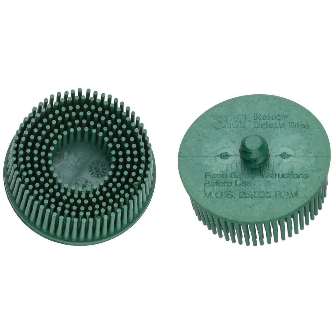 Hazet Ersatz Borstenschleifer Satz, grün, 2-tlg.∙ Roloc Schnellwechselsystem, Ø 50 mm 9033-11-050/2