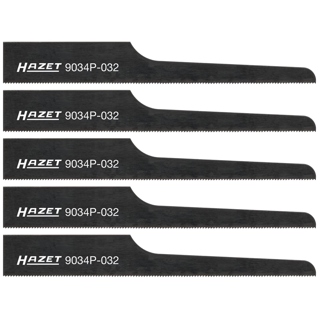 Hazet Stichsägeblätter, 32 Zähne, 5x 9034P-032/5, Länge 93 mm