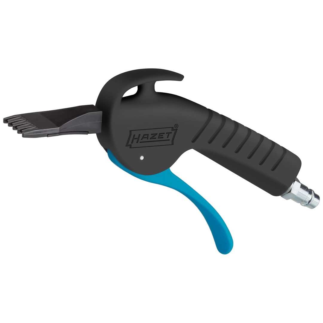 Hazet Ausblaspistole, geräuscharm, mit breiter Flachdüse 9040P-5, Länge 203 mm
