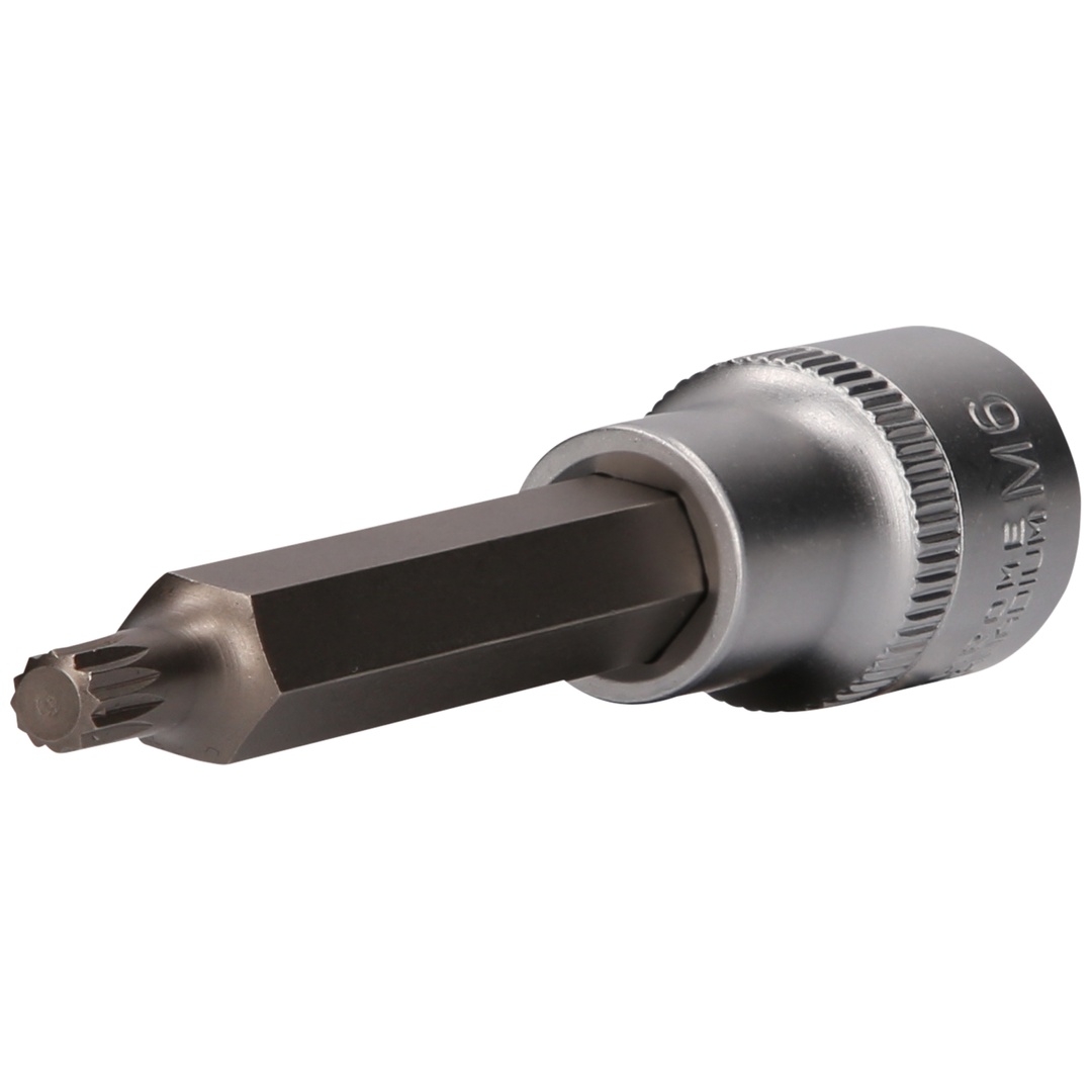 Brilliant Tools 1/2 Vielzahn-Bit-Stecknuss, 100 mm lang, M6