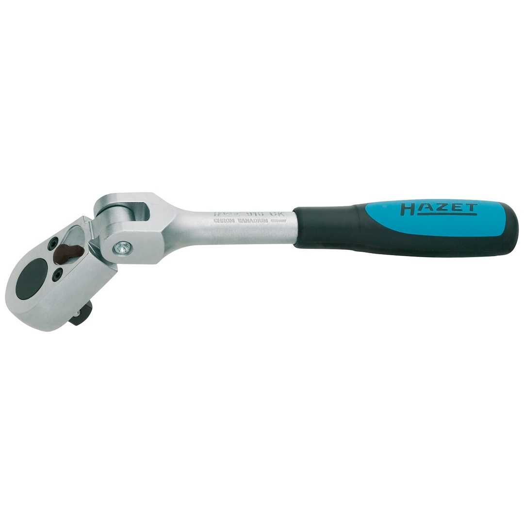 Hazet Umschaltknarre, mit Gelenk 1/2 (12,5 mm) Vierkant massiv, Länge 270 mm