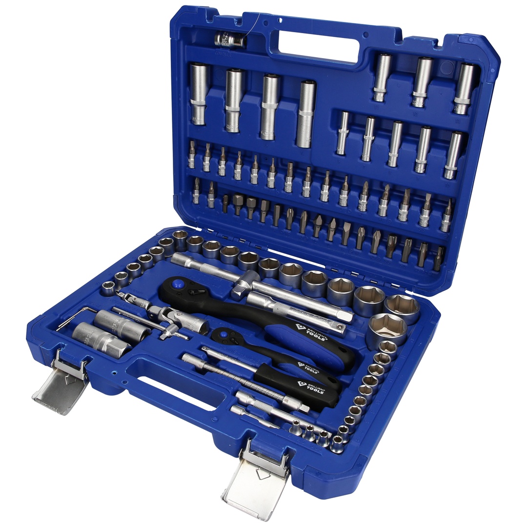 Brilliant Tools Steckschlüssel-Satz, 94-tlg., 1/4, 1/2