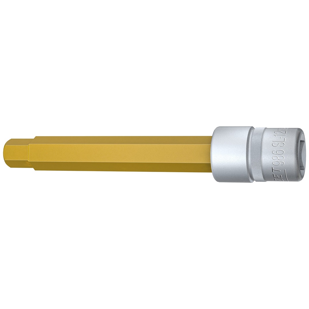 Hazet Schraubendreher-Steckschlüsseleinsatz 986SL-12, 1/2 (12,5 mm) Vierkant hohl, Innen Sechskant Profil, SW 12 mm