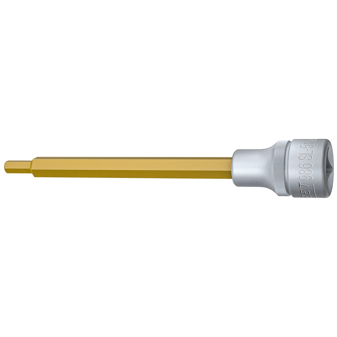 Hazet Schraubendreher-Steckschlüsseleinsatz 986SL-5, 1/2 (12,5 mm) Vierkant hohl, Innen Sechskant Profil, SW 5 mm