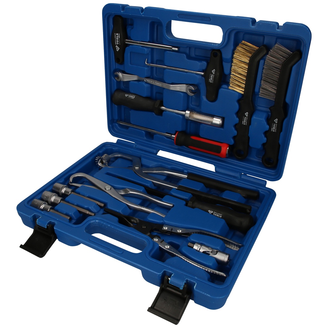 Hazet Brilliant Tools Universal-Bremstrommel und Bremsscheiben-Werkzeug-Satz, 15-tlg.
