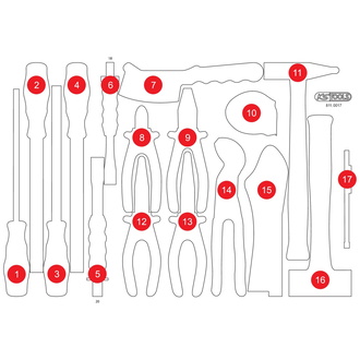 KS Tools Leere Schaumstoffeinlage zu 811.0017