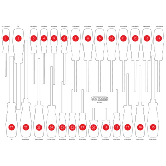 KS Tools Leere Schaumstoffeinlage zu 811.0027