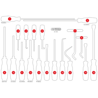 KS Tools Leere Schaumstoffeinlage zu 811.1019