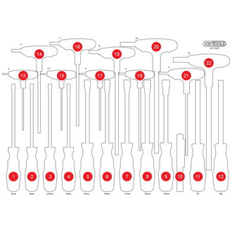 KS Tools Leere Schaumstoffeinlage zu 811.1022