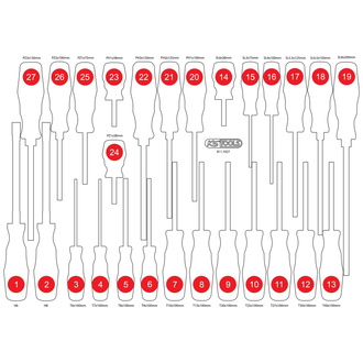 KS Tools Leere Schaumstoffeinlage zu 811.1027