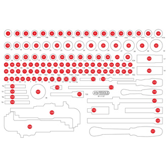 KS Tools Leere Schaumstoffeinlage zu 811.1137