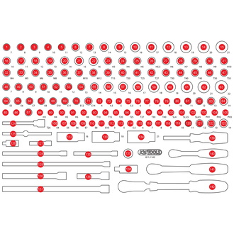 KS Tools Leere Schaumstoffeinlage zu 811.1142