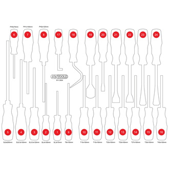 KS Tools Leere Schaumstoffeinlage zu 811.3024