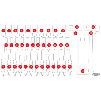 KS Tools Leere Schaumstoffeinlage zu 813.0040