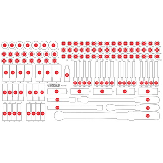 KS Tools Leere Schaumstoffeinlage zu 813.0120