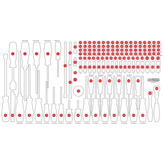 KS Tools Leere Schaumstoffeinlage zu 813.0146