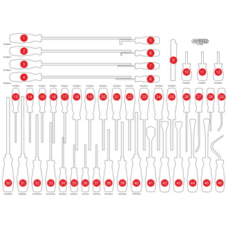 KS Tools Leere Schaumstoffeinlage zu 821.0046