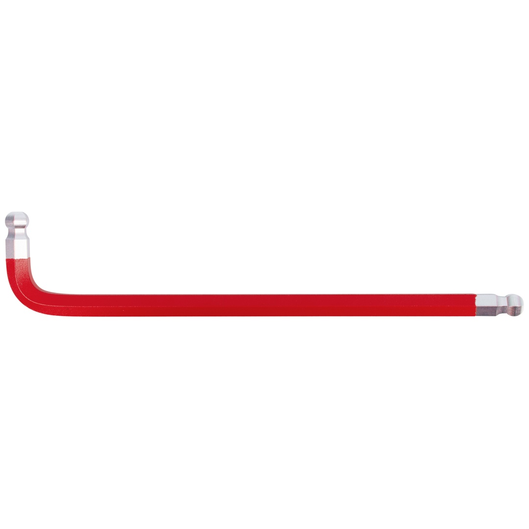 KS Tools Doppel-Kugelkopf-Innensechskant-Winkelstiftschlüssel, XL, 10,0 mm, Rot