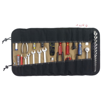 TOOLVIZION ToolPack Werkzeugtasche gerollt, 22 Fächer