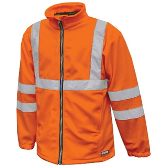 Dassy Warnschutz Fleecejacke Kaluga Gr. M orange