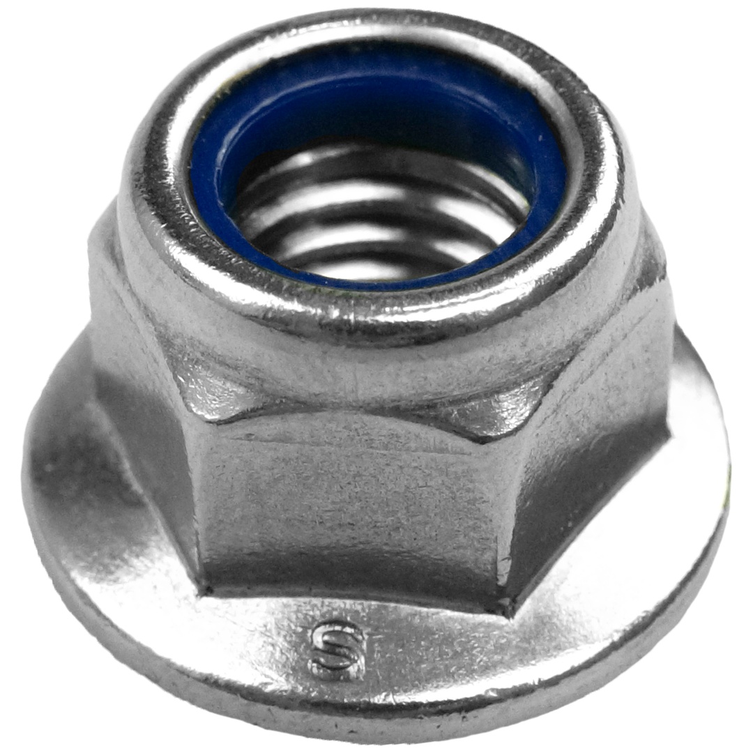 Reidl DIN 6926 Sicherungsmutter M 4, A2 blank, mit Flansch und Sperrverzahnung