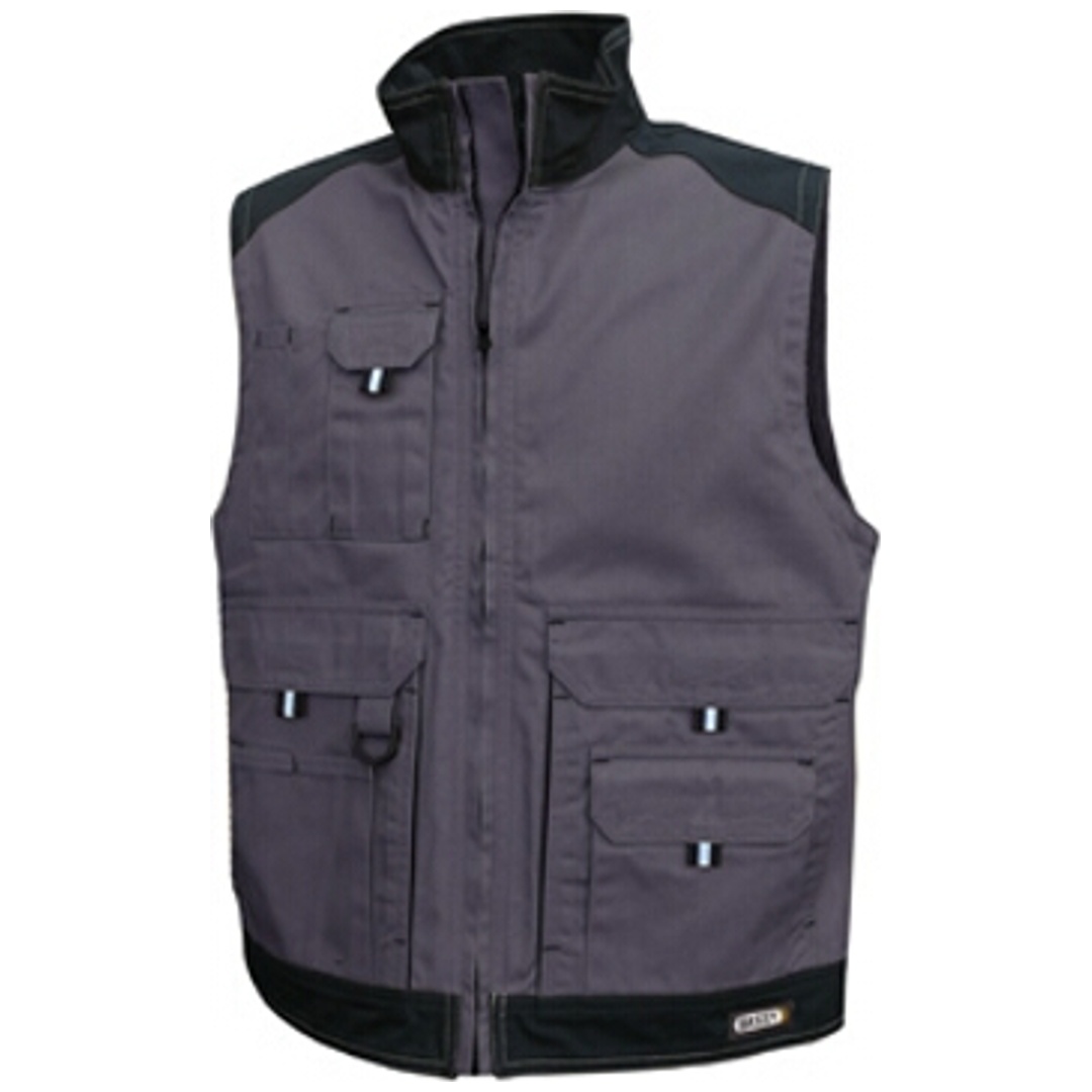 Dassy ärmellose Jacke Faro Gr. XS grau/schwarz