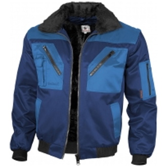 Qualitex Pilotjacke mit Teddyfutter 1000 Gr. 3XL marine/königsblau