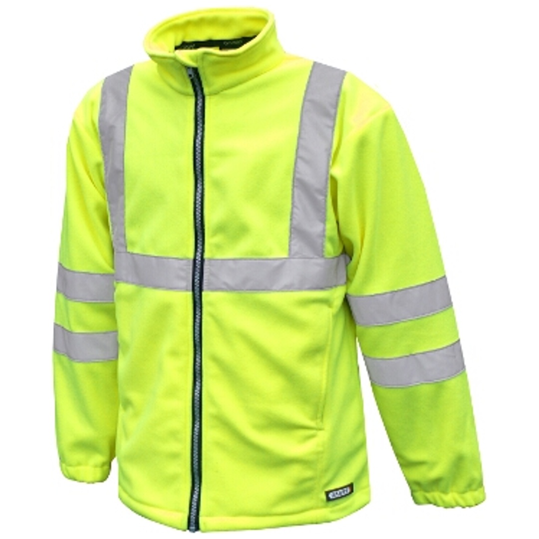 Dassy Warnschutz Fleecejacke Kaluga Gr.  L gelb