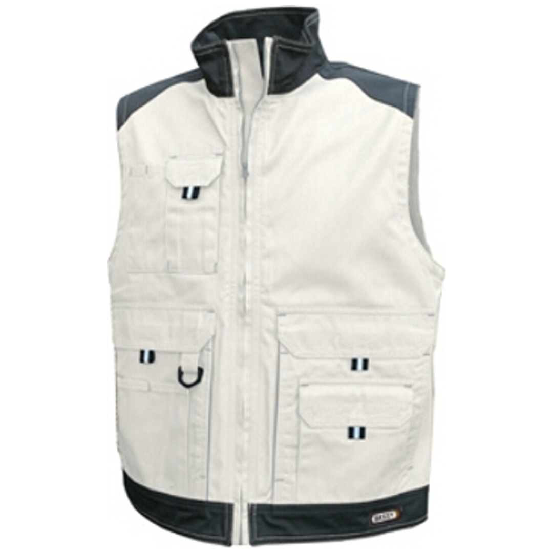 Dassy ärmellose Jacke Faro Gr. XL weiß/grau