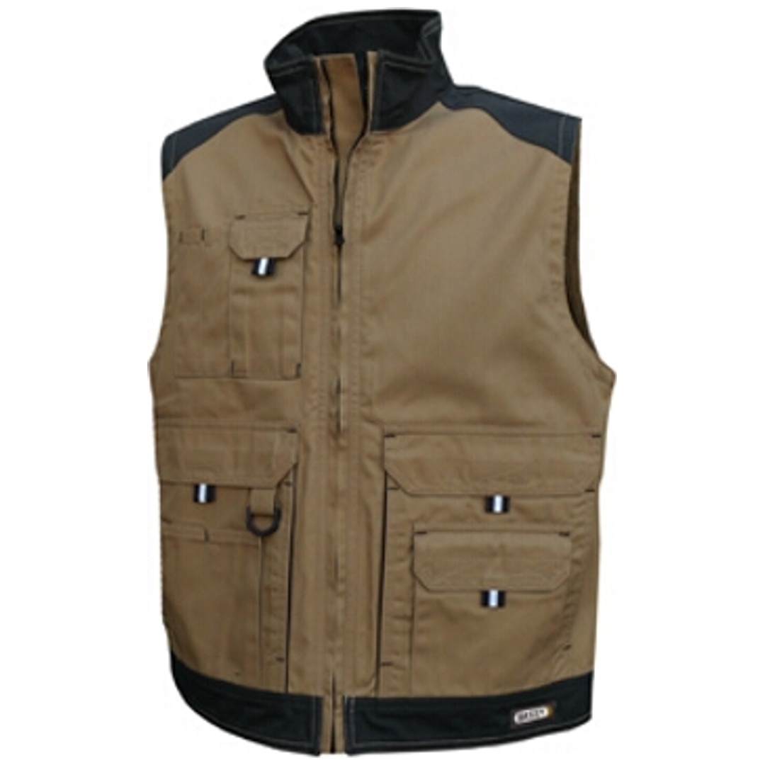 Dassy ärmellose Jacke Faro Gr. XS khaki/schwarz