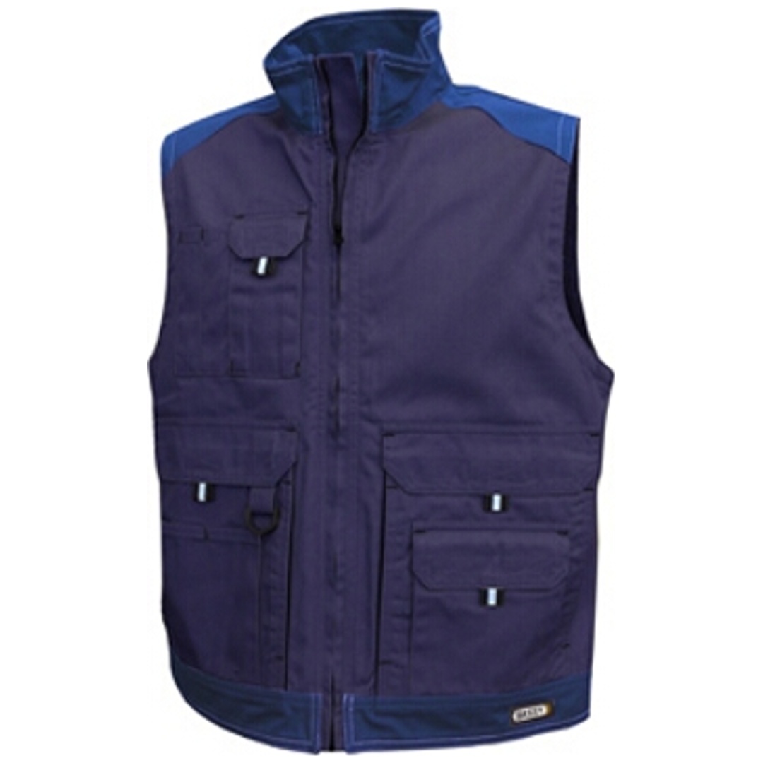 Dassy ärmellose Jacke Faro Gr. M dunkelblau/kornblau