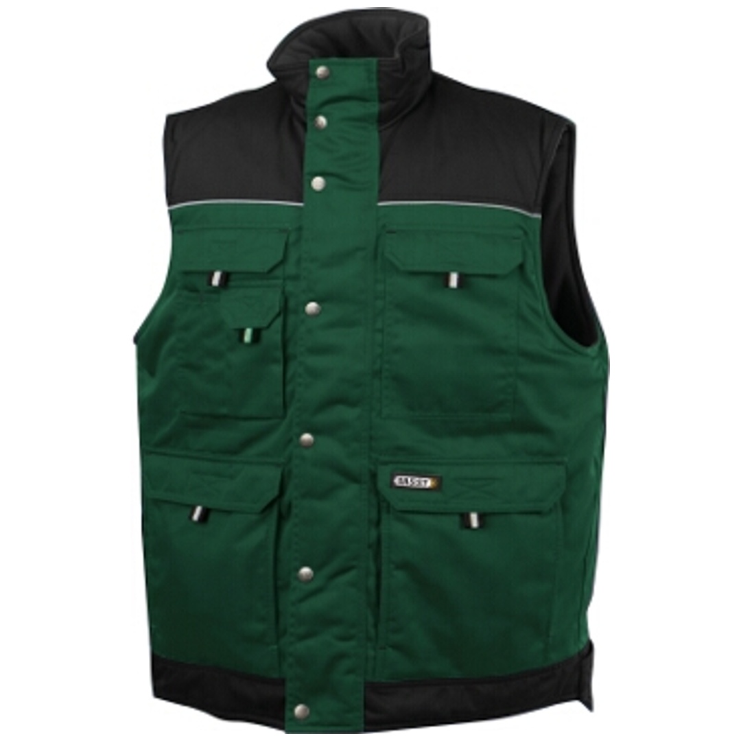 Dassy ärmellose Jacke Hulst Gr. S grün/schwarz