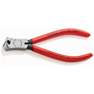 Knipex Vornschneider für Mechaniker, mit Kunststoff überzogen, schwarz atramentiert, 130 mm