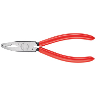 Knipex Glaskröselzange, mit Kunststoff überzogen, schwarz atramentiert, 160 mm, Backenbreite 9.5 mm