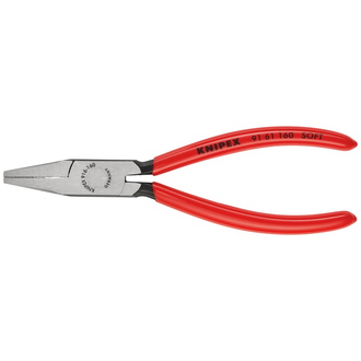 Knipex Glasflachzange, mit Kunststoff überzogen, schwarz atramentiert, 160 mm