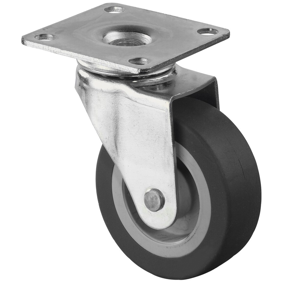 BS Rollen BS Lenkrolle F26, Rad-Ø 50 mm, Tragkraft 40 kg, Platte 47x47 mm