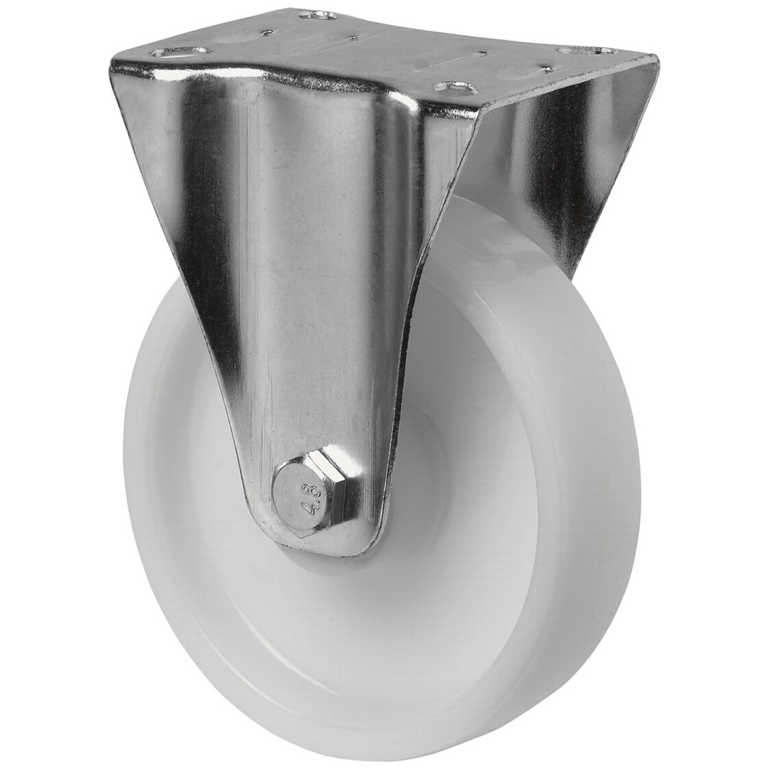 BS Rollen BS Transportrolle L410, Bockrolle, Rad-Ø 125 mm, Tragkr. 175 kg, Rollenlager, Lauffl. Kunststoff, Radk. Kunststoff
