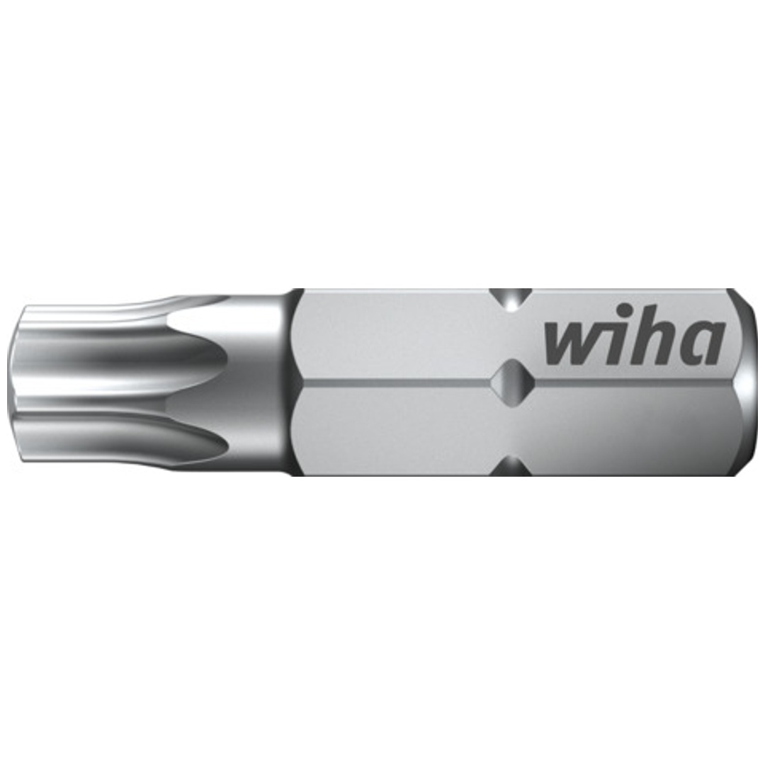 Wiha Bit Standard 25 mm TX Tamper Resistant (mit Bohrung) 1/4 C6,3 (01726)